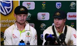 Smith and Bancroft ball tampering press conference